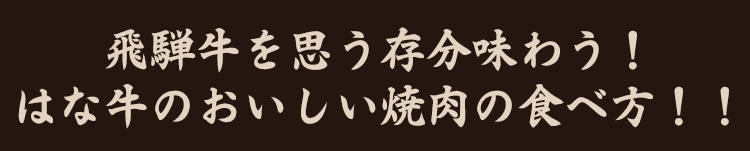 飛騨牛思う存分味わう！